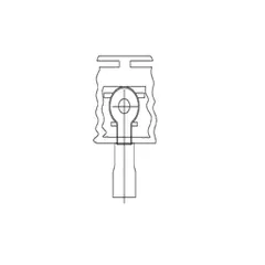 Burndy YAE18N24 Multi-Finger Insulated Terminal, Ring Tongue, Nylon Insulation — Allgemeines Zubehör