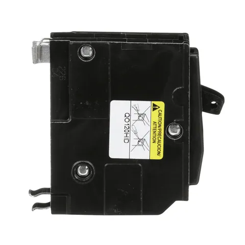 Schneider Electric QO120HID Mini circuit breaker, QO, 20A, 1 pole, 120/240VAC, 10kA, high density discharge, plug in mount — Power Supply
