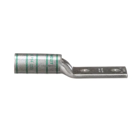 Panduit LCC600-12W-6 Compression Lug, 600, Tin Plated Copper, Straight, Two 1/2" Stud, Pack of 6 — Accesorios generales