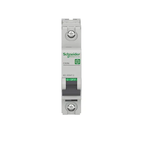 Schneider Electric M9F11102 Miniature circuit breaker (MCB), Multi9 C60N, 1P, 2A, C curve, 10kA (IEC/EN 60947-2) — Leistungsschalter & Sicherungen