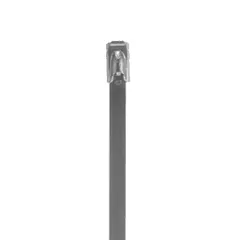 Panduit MLT4S-CP316 Pan-Steel® MLT4S-CP316 Cable Tie, SS 316, Standard, 4" Dia., PK100 — Connectors & Plugs
