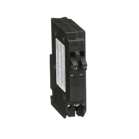 Schneider Electric QO1515 Tandem mini circuit breaker, QO, 2 x 1 pole at 15A, 120/240VAC, 10kA, plug in mount — Accessori generali