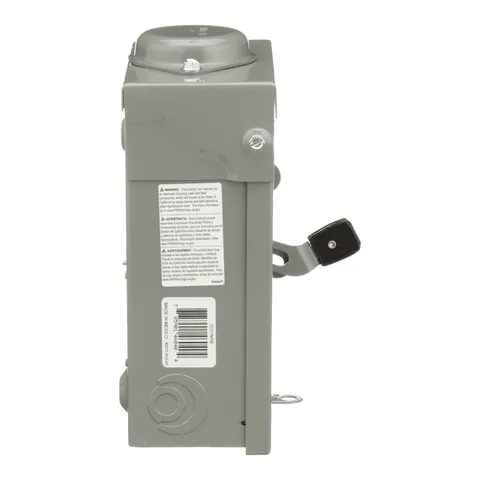 Schneider Electric D211NRB Safety switch, general duty, fusible, 30A, 2 pole, 3hp, 240VAC, NEMA 3R, 3 wire, 1 neutral, bolt on provision — General Accessories