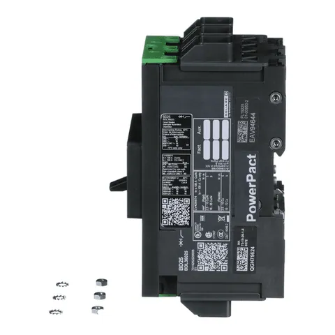 Schneider Electric BDL36025 Circuit breaker, PowerPacT B, 25A, 3 pole, 600Y/347VAC, 14kA, lugs, thermal magnetic, 80% — General Accessories