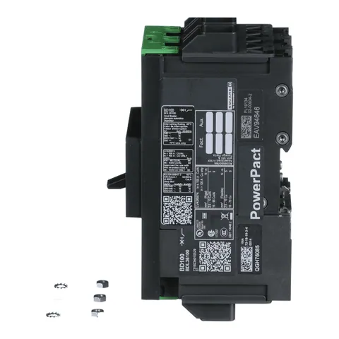 Schneider Electric BDL36100 Circuit breaker, PowerPacT B, 100A, 3 pole, 600Y/347VAC, 14kA, lugs, thermal magnetic, 80% — Accesorios generales