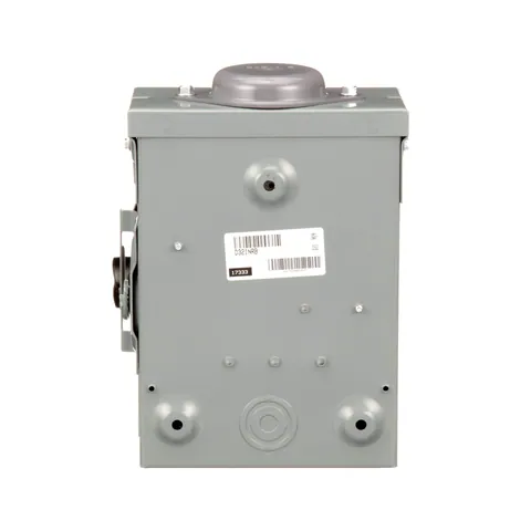 Schneider Electric D321NRB Safety switch, general duty, fusible, 30A, 3 pole, 7.5hp, 240VAC, NEMA 3R, bolt on provision, neutral factory installed — General Accessories