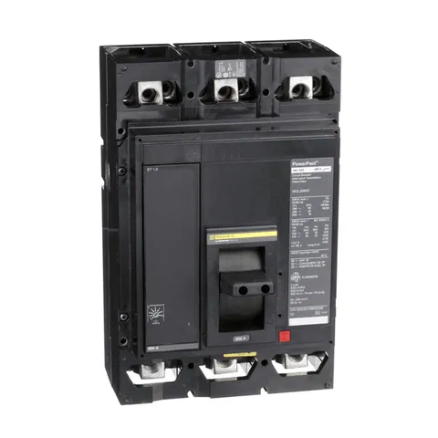 Schneider Electric MGL36800 Circuit breaker, PowerPacT M, 800A, 3 pole, 600VAC, 18kA, lugs, ET 1.0, 80% — Interruttori automatici e fusibili