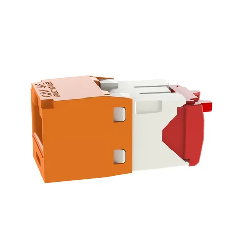 Panduit CJ5E88TGOR UTP RJ45 Cat 5e TG Jack Module, Orange — Industrial Cables & Wires