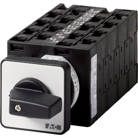 Eaton 005690 T3 Reversing Multi-Speed Switch 32 A Flush Mounting 8 Contact Units — Control & HMI