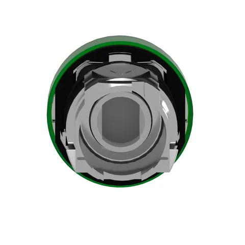 Schneider Electric ZB4BV033 Head for pilot light, Harmony XB4, metal, green, 22mm, universal LED, plain lens — Switches & Modular Apparatus