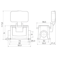 Weidmuller 1655000000 HDC 10B SDBO 2PG16G — Couplings & Fittings
