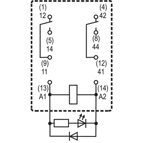 Weidmuller 8957030000 RCM270AC4 Relay — Contactors & Relays