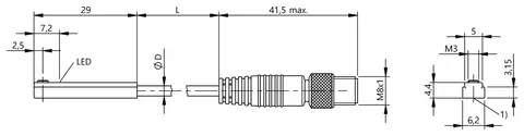 Balluff BMF0072 Cylinder sensors for multiple slot shapes — Proximity & Inductive Sensors