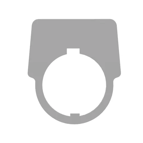 Schneider Electric 9001KN300 30mm Push Button, Type K, aluminum legend plate, black, blank — Accessori generali