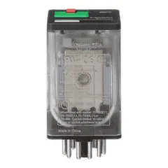 Schneider Electric 750XCXRM4L-240A General purpose relay, SE Relays, 750R, 3PDT, 10A, 240VAC, octal terminal 11 pins, LED clear cover, lock push button — Akcesoria ogólne