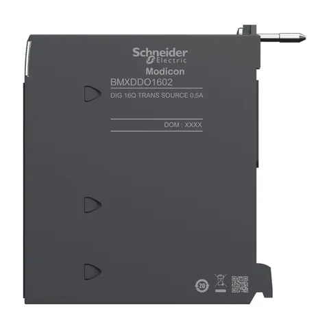 Schneider Electric BMXDDO1602 discrete output module, Modicon X80, 16 transistor outputs, 24V DC positive — Moduły rozszerzeń PLC