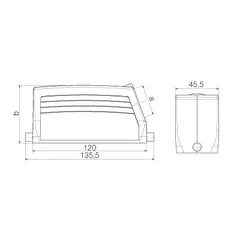 Weidmuller 1662490000 HDC Enclosure 64D TSLU 1PG29G — General Accessories