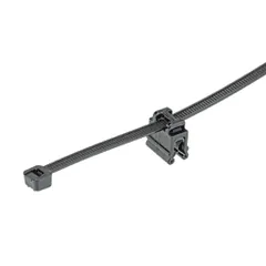 Panduit CMEA12-2S-D300 Edge Clip with Cable Tie Mount, Black, High Heat/UV PA6.6 — Herramientas manuales y eléctricas
