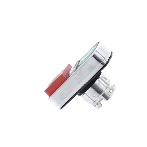 Schneider Electric ZB4BW7L3741 Illuminated double headed push button head, Harmony XB4, metal, 22mm, marked, 1 green flush I + 1 pilot light + 1 red projecting O — Schalter & modulare Geräte