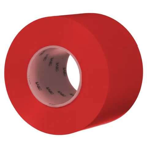 3M 7100259700 Durable Floor Marking Tape 971, Red, 4 in x 36 yd, 17 mil, 3 Rolls/Case, Individually Wrapped Conveniently Packaged — General Accessories