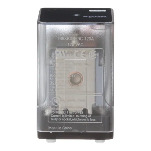 Schneider Electric 788XBXR69C-120A General purpose relay, SE Relays, 788R, DPDT, 10A, 120 VAC, Quick terminal, clear cover, magnetic blowout — Akcesoria ogólne