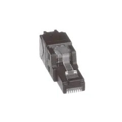 Panduit FP6X88MTG-X RJ45 Cat 6A UTP Field Term Plug, 22-26 AWG, Black — Connectors & Plugs