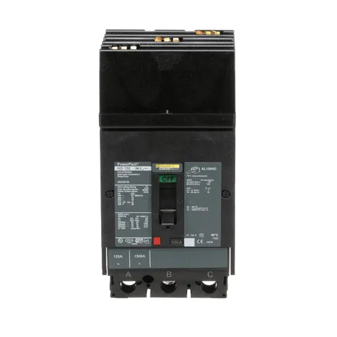 Schneider Electric HGA36125 PowerPacT H-Frame Circuit Breaker, 125A, 3 Pole, 600VAC, 18kA, I-Line, Thermal Magnetic, 80%, ABC — Accessori generali
