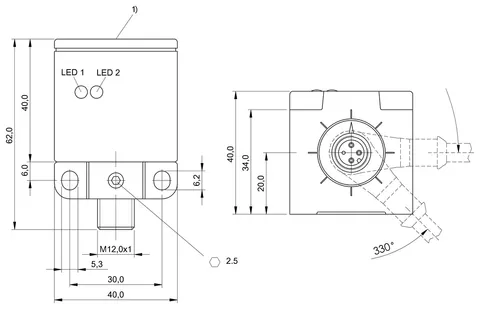 Balluff BES0217 Square version with 40 mm height — Proximity & Inductive Sensors