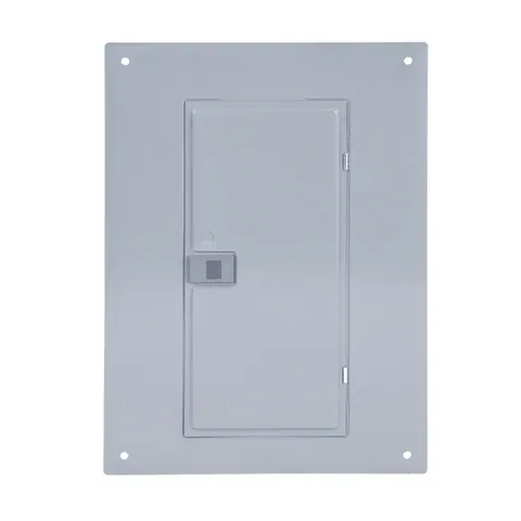 Schneider Electric QOC24UF Replacement cover, QO, for 24 space load center, flush, gray — General Accessories