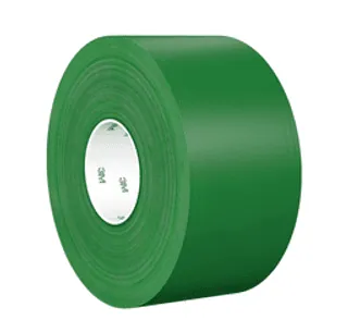 3M 7100254033 Durable Floor Marking Tape 971, Green, 4 in x 36 yd, 17 mil, 3 Rolls/Case, Individually Wrapped Conveniently Packaged — General Accessories