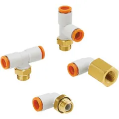 SMC KQ2L01-34NP KQ2 One-touch Fitting, Inch Size Tube with NPT Connection Thread and Face Seal — Akcesoria ogólne