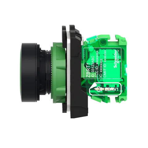 Schneider Electric ZB5RTA3 Wireless and batteryless transmitter, Harmony XB5R, push button, plastic, green, 22mm, spring return — Switches & Modular Apparatus