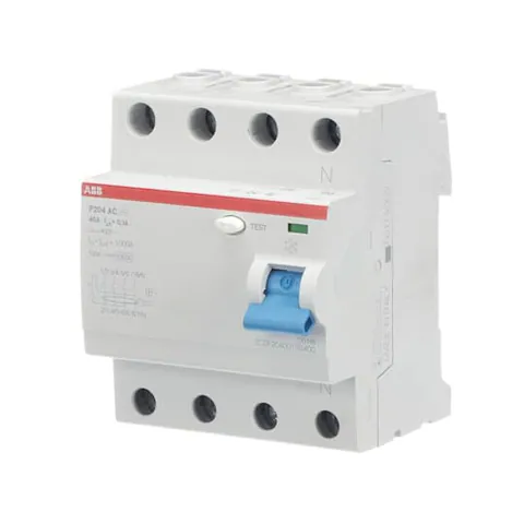 ABB 2CSF204001R2400 F204 AC-40/0.1 Residual Current Circuit Breaker 4P AC type 100 mA — Power Supply