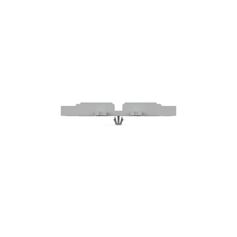 Wago 221-2534 Mounting carrier; 4-way; for inline splicing connector with lever; with snap-in mounting foot; gray — Terminal Blocks