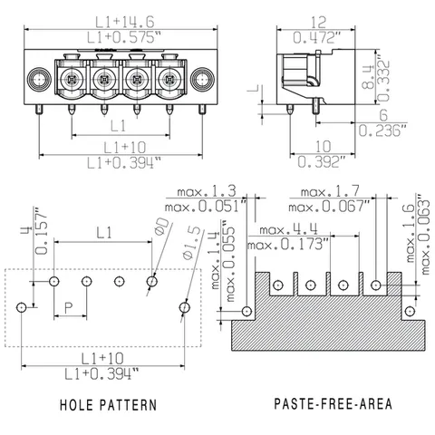 Weidmuller 1780420000 PCB Plug-in Connector SL-SMT 5.08HC/03/90LF 3.2SN BK BX — Accessori generali
