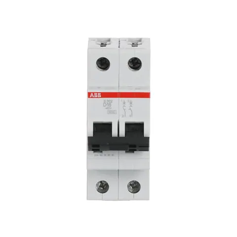 ABB 2CDS252001R0161 S202-D16 Miniature Circuit Breaker - 2P - D - 16 A — Power Supply