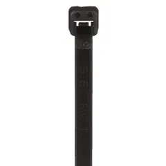 Panduit PLT2S-C0 Pan-Ty® PLT2S-C0 Cable Tie, Black, UV PA6.6, 7.4"L, 50lb, PK100 — Connectors & Plugs