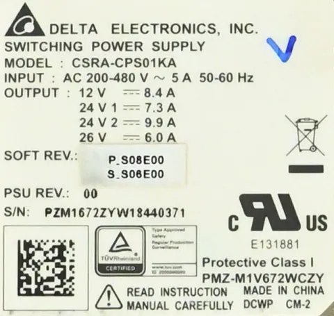 Delta Electronics CSRA-CPS01KA CSRA-CPS01KA Schaltnetzteil — Stromversorgung
