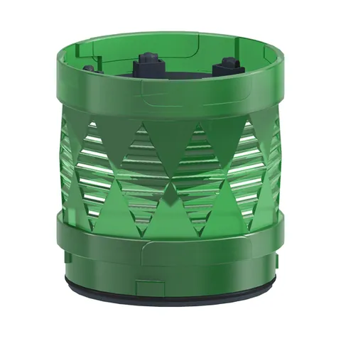 Schneider Electric XVUC43 Modular tower light, Harmony XVU, illuminated LED units, green, 60mm, blinking, IP65, 24V AC DC — General Accessories