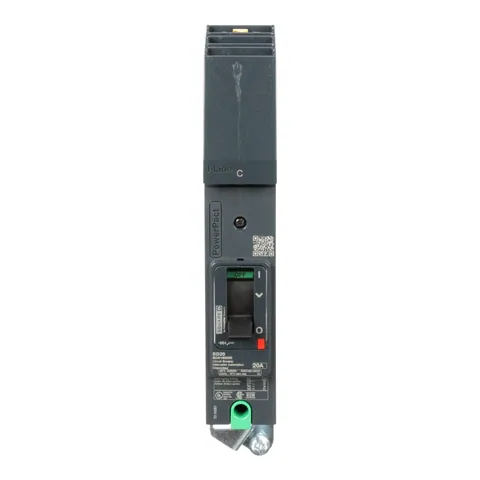 Schneider Electric BDA160205 Circuit breaker, PowerPacT B, 20A, 1 pole, 600Y/347VAC, 14kA, I-Line, thermal magnetic, 80%, C — General Accessories