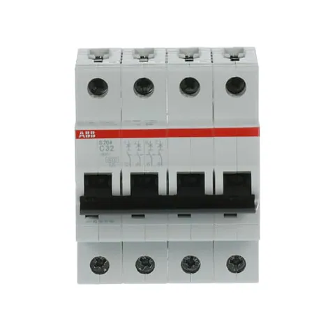 ABB S204-C32 S204-C32 Miniature Circuit Breaker - 4P - C - 32 A — Power Supply