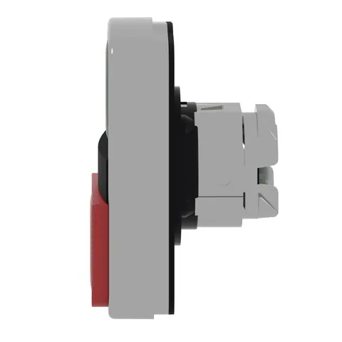Schneider Electric ZB4BL7341 Head for double headed push button, Harmony XB4, metal, 22mm, 1 green flush marked I + 1 red projecting marked O — Control e HMI