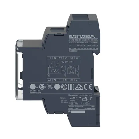 Schneider Electric RM35TM250MW Harmony 3-Phase Control Relay, Model RM35-T — Allgemeines Zubehör