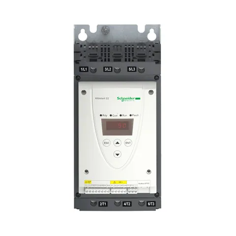 Schneider Electric ATS22D75S6U soft starter for asynchronous motor, Altistart 22, control 110V, 208 to 575V, 20 to 60hp — SPS