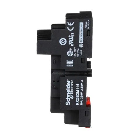 Schneider Electric RXZE2M114 Zelio, plugin relay socket, mixed contact, 10 A, 250 V, screw clamp, for RXM2 or RXM4 relays — Connectors & Plugs