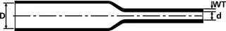Hellermann Tyton 342-20060 Heat Shrinkable Tubing 2:1 - Elastomer | 342-20060 — Cables e hilos industriales