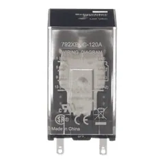 Schneider Electric 792XBXC-120A Power relay, SE Relays, DPDT, 12A, 120 VAC, clear cover — Akcesoria ogólne