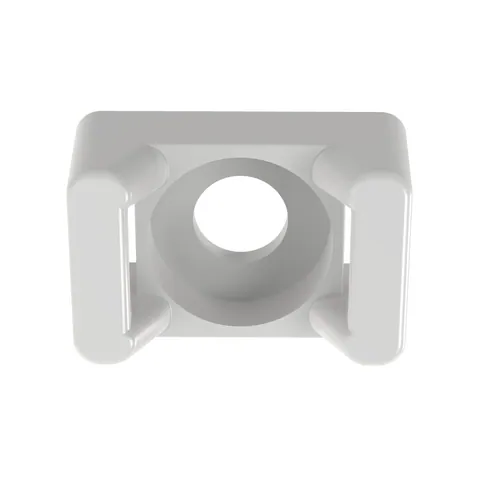 Panduit TM1S6-C TM1S6-C Cable Tie Mount, Natural, PA 6.6, Screw, 0.51x0.32", PK100 — Connectors & Plugs