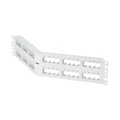 Panduit CPPA48FMWWH Mini-Com® Angled Unshielded Patch Panel 48 Port 2 RU White — Accesorios generales