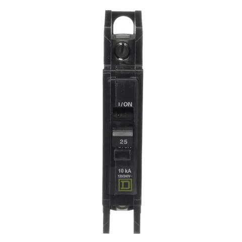 Schneider Electric QOU125 Mini circuit breaker, QOU, 25A, 1 pole, 120/240 VAC, 10kA — Circuit Breakers & Fuses